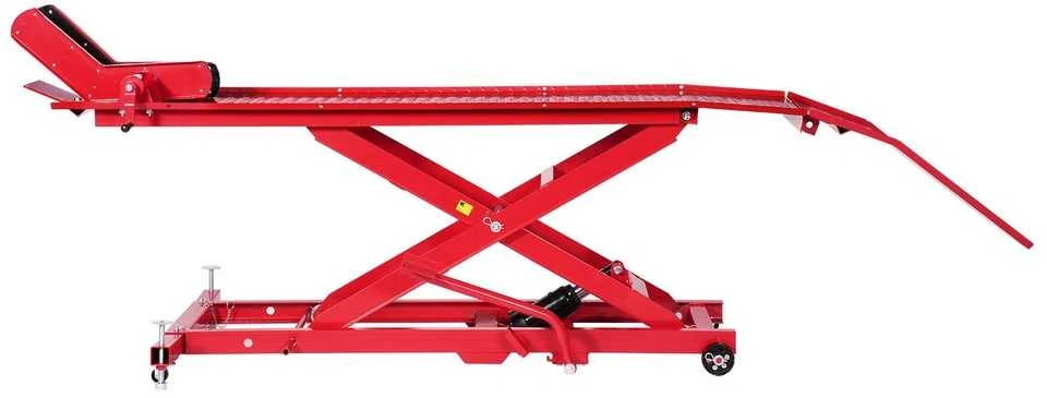 Hidraulinis motociklo keltuvas, 453.6kg keliamosios galios keltuvas, didelio našumo motociklų remonto stovas, keturračių motociklų keltuvas, reguliuojamo aukščio keltuvas