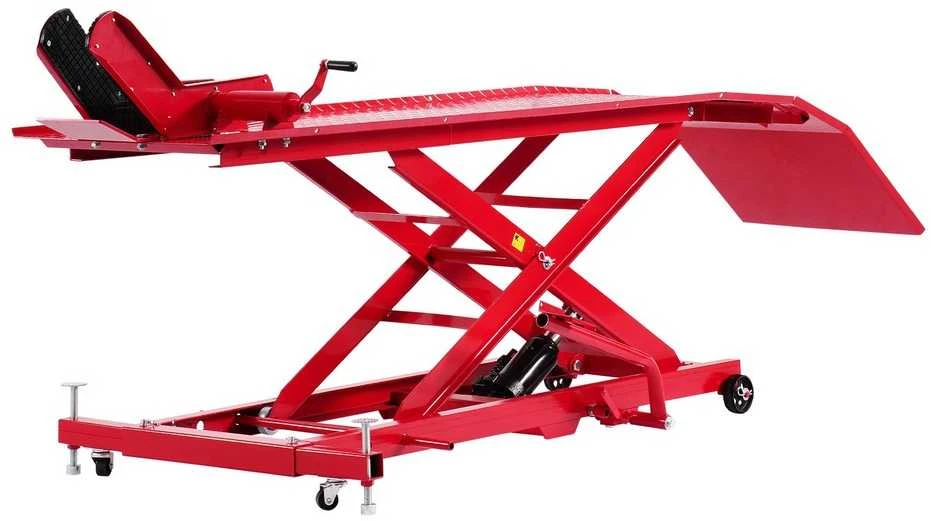 Hidraulinis motociklo keltuvas, 453.6kg keliamosios galios keltuvas, didelio našumo motociklų remonto stovas, keturračių motociklų keltuvas, reguliuojamo aukščio keltuvas