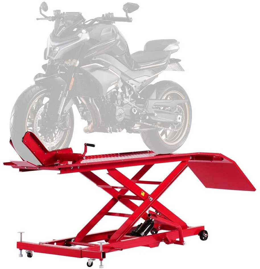 Hidraulinis motociklo keltuvas, 453.6kg keliamosios galios keltuvas, didelio našumo motociklų remonto stovas, keturračių motociklų keltuvas, reguliuojamo aukščio keltuvas