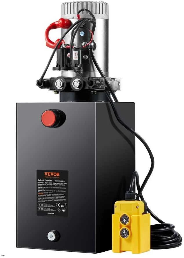 Hidraulinis siurblys dvigubo veikimo savivarcčiams, 15 kvartų rezervuaras, 12V DC 1.6kW galios blokas, 3200 psi hidraulinis maitinimo blokas, hidraulinis keltuvo siurblys