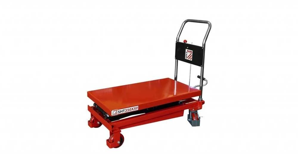 Hidraulinis žirklinis pakeliamas stalas, reguliuojamo aukščio darbastalis, sunkiasvoris darbo stalas, kojinis pedalas, mobilus dirbtuvių stalas