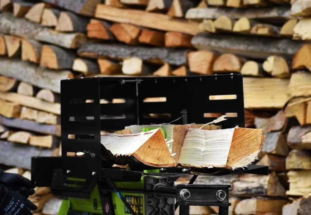 Horizontalus medienos skaldytuvas, 5 tonų rąstų skaldytuvas, kompaktiškas malkų skaldytuvas, hidraulinis medienos skaldytuvas, medienos skaldytuvas namų ūkiui