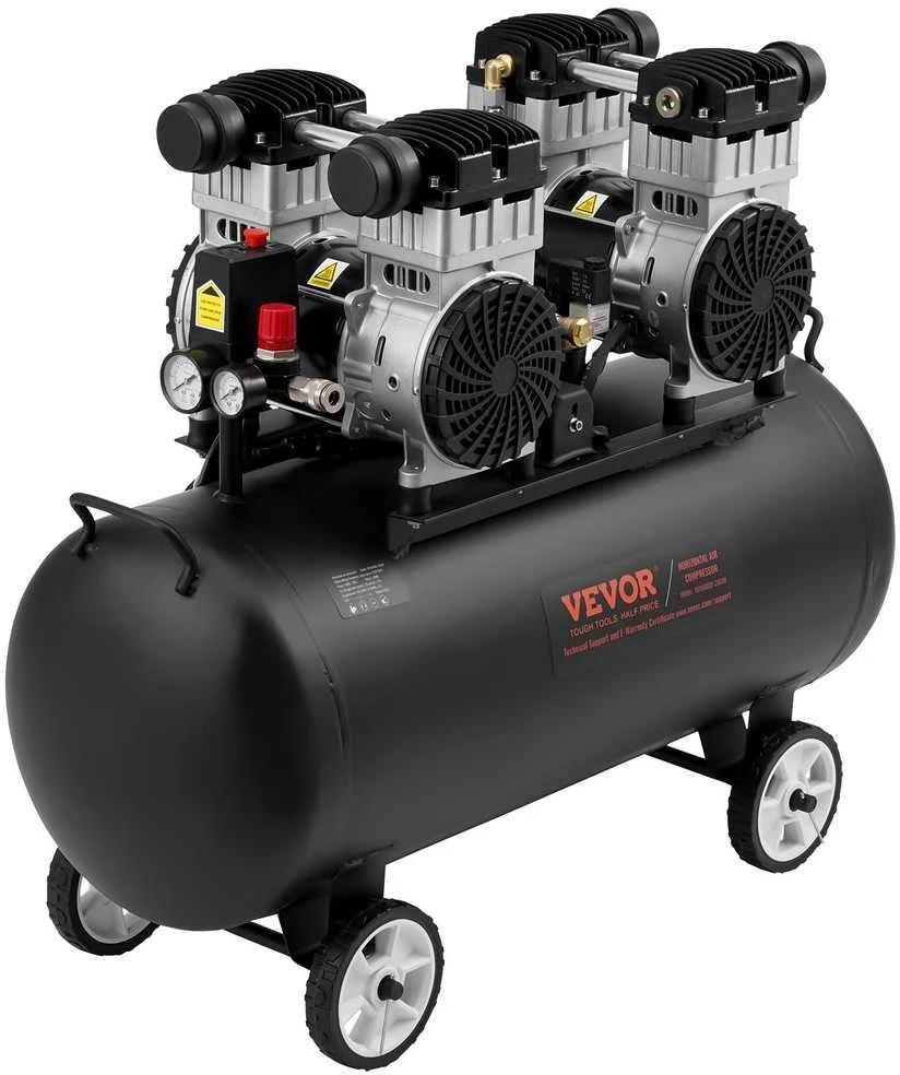Horizontalus oro kompresorius 75L: buitinis, profesionalus. Kompresorius, orinis kompresorius