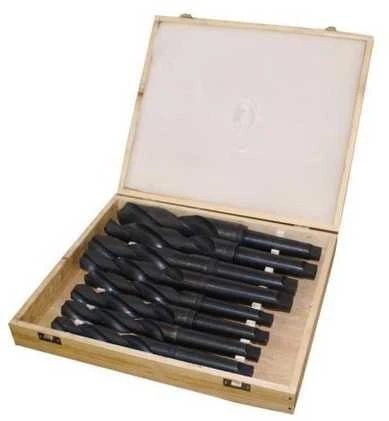 HSS grąžtų rinkinys, 24-44mm skylių pjovimo rinkinys, didelio skersmens grąžtai medienai ir metalui, MK3 ir MK4 kotai