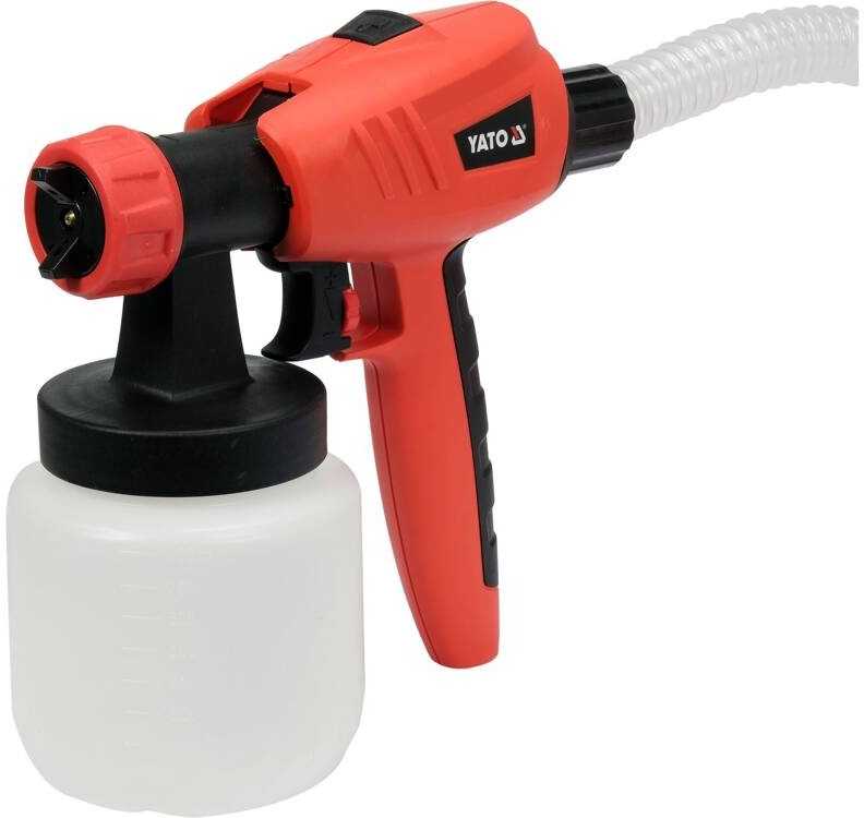 Yato Toya Sa Poland Dažymo įrenginys HVLP 1100W | 100 DIN/sek | 1 l/min + antgalių rinkinys | sienų ir lubų dažymas be dažų deginimo (YT-82555)