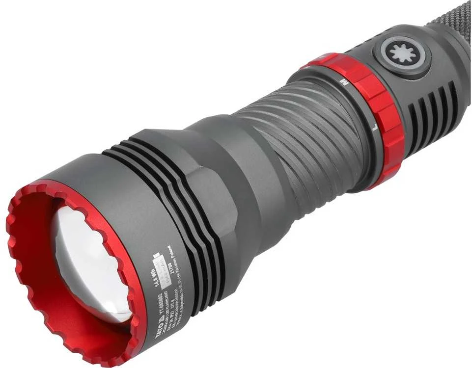 Įkraunamas 10W LED žibintuvėlis, 1000lm ryškumas, vandeniui atsparus žibintuvėlis, rankinis žibintuvėlis, LED žibintas