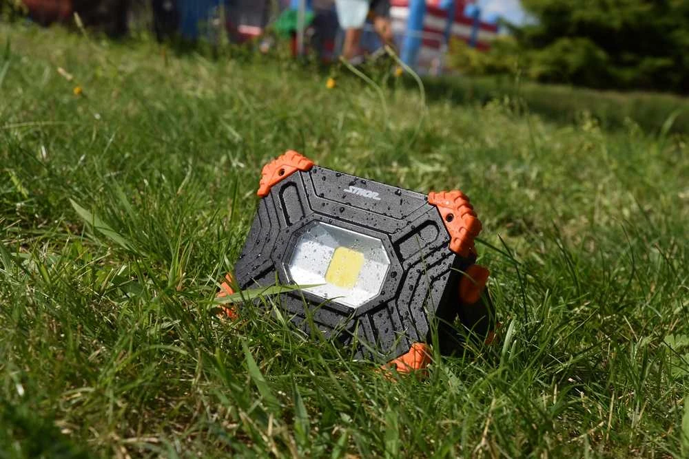 Sthor Įkraunamas LED darbo žibintas su maitinimo bloku, 10W, nešiojamas COB darbo žibintas, magnetinis pagrindas, kablys