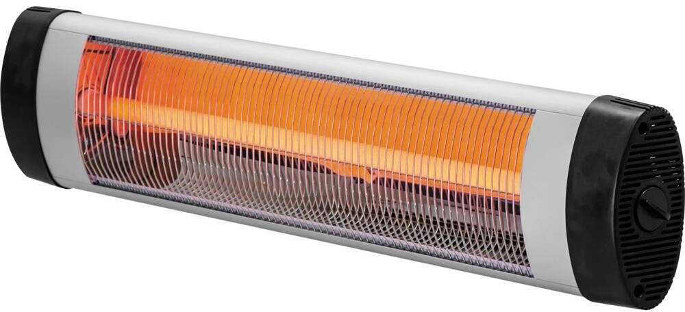 Infraraudonųjų spindulių kvarcinis šildytuvas 2000W, vidaus/lauko, sieninis, terasos šildytuvas