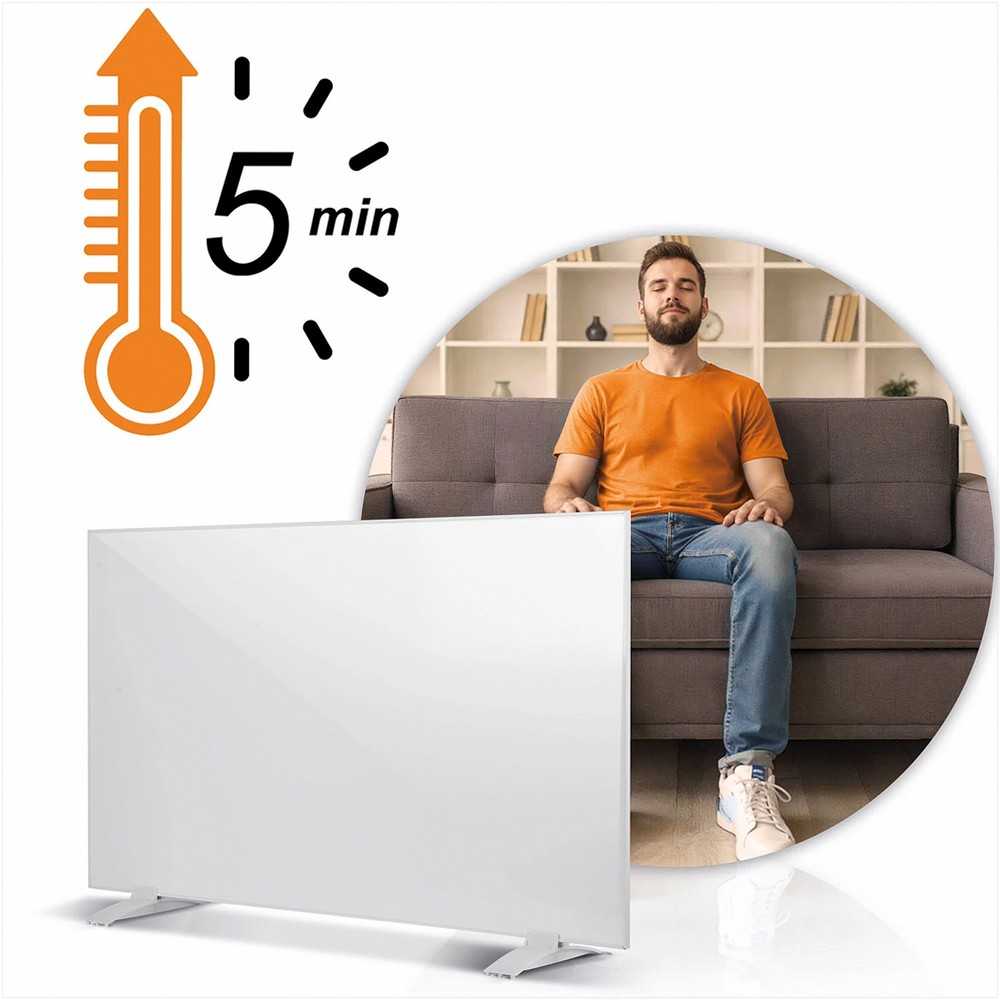 Berdsen Infraraudonųjų spindulių šildytuvas, 600 W spindulinis šildytuvas, energiją taupanti infraraudonųjų spindulių plokštė, greitas šildymas, tylus infraraudonųjų spindulių šildytuvas