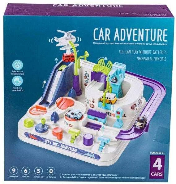 Interaktyvus kliūčių ruožas su transporto priemonėmis Car Adventure