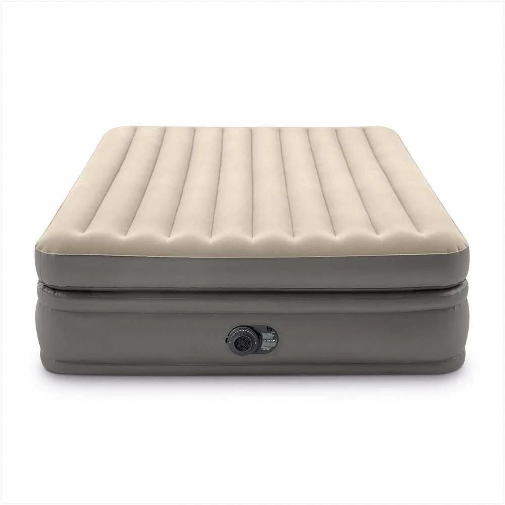 Pripučiamas čiužinys-lova INTEX Queen Comfort Elevated , Airbed W/Fiber-Tech RP su pompa,152x203x51cm
