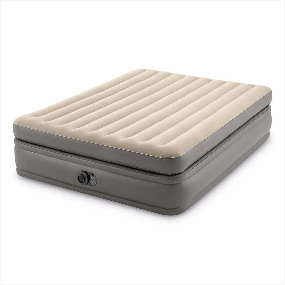 Pripučiamas čiužinys-lova INTEX Queen Comfort Elevated , Airbed W/Fiber-Tech RP su pompa,152x203x51cm