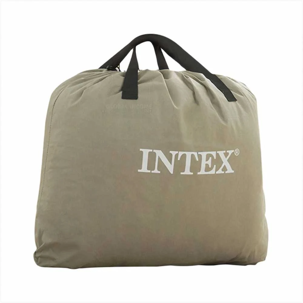 Intex Pripučiamas oro čiužinys, vienam asmeniui, su elektrine pompa, nešiojama stovyklavimo lova, patogi svečių lova