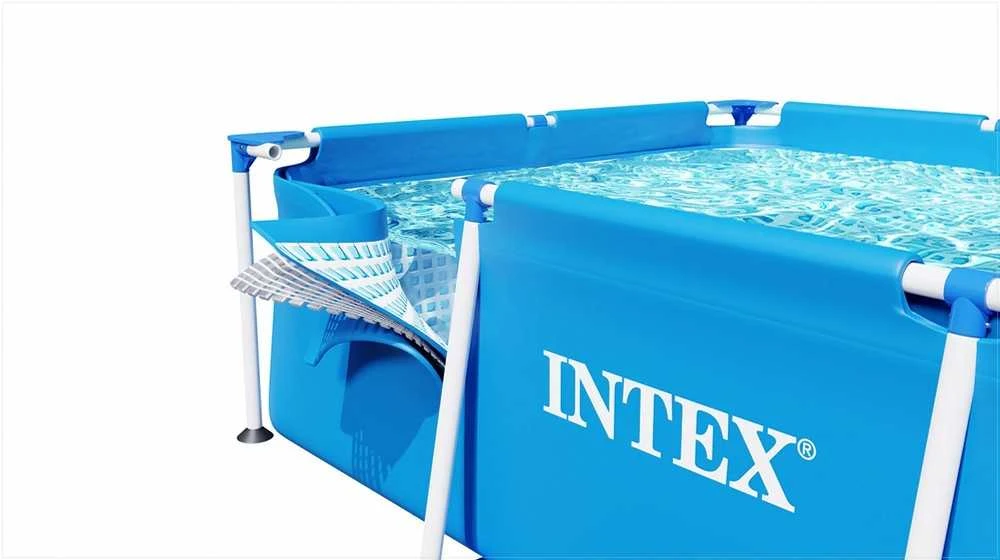 Intex Stačiakampis sodo baseinas, karkasinis baseinas, lengvas surinkimas, 1662 litrai, šeimos baseinas, vasaros baseinas