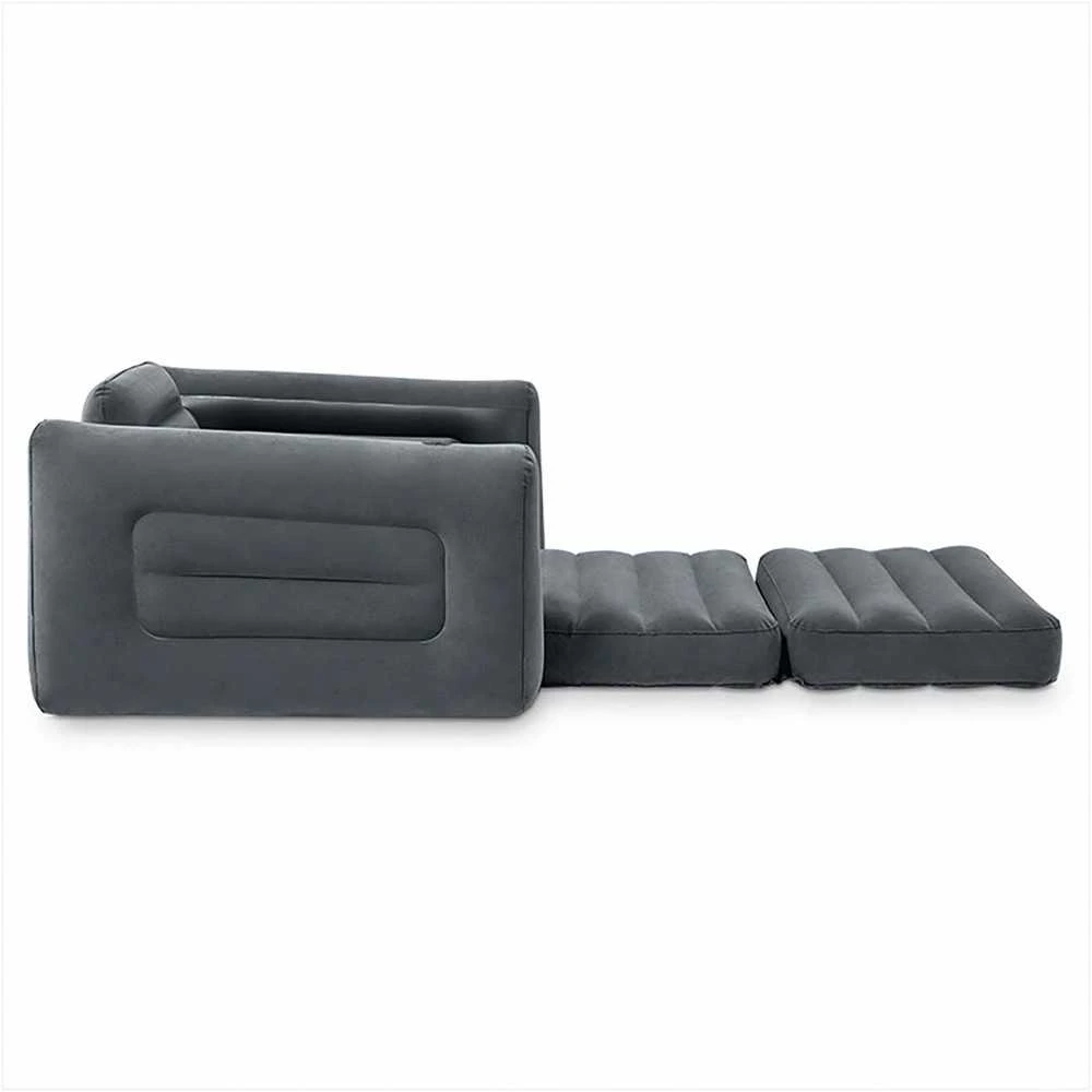 Intex Išskleidžiama sofa, tamsiai pilkos spalvos, 117x224x66cm