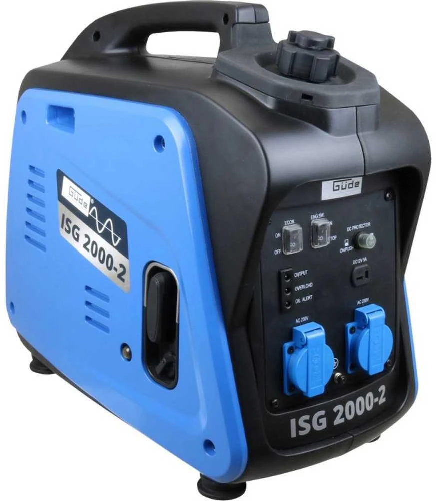 GÜDE Inverterinis generatorius, nešiojama elektrinė, jautriai elektronikai, žemo triukšmo generatorius, 2000W benzininis generatorius