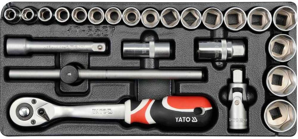 YATO STALČIO Įdėklas 1/2 "RAKTŲ RINKINYS 24 vnt. 5537