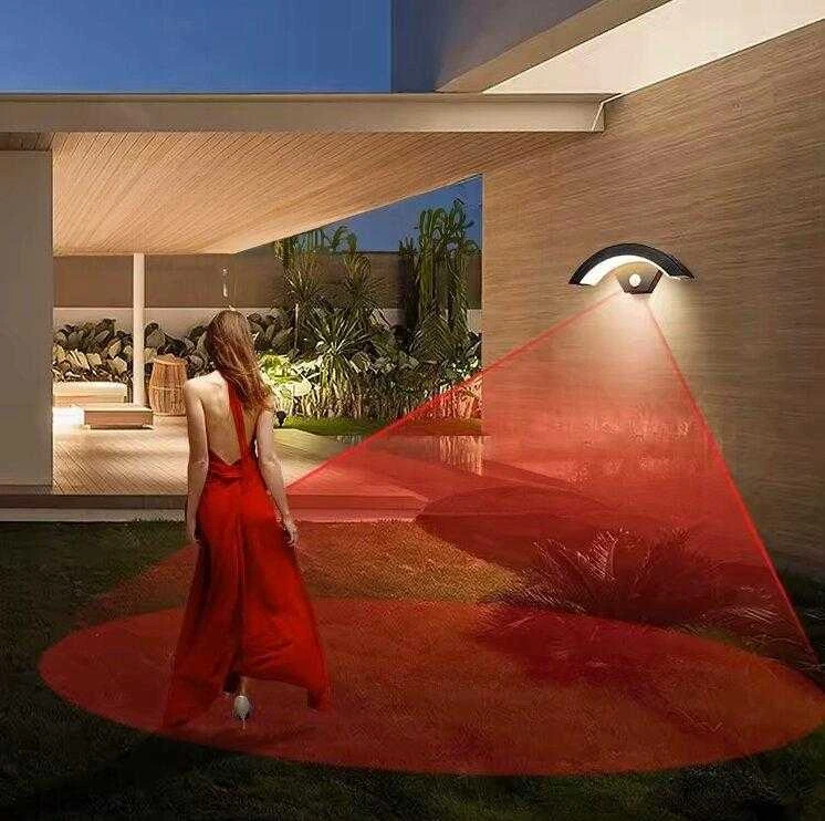 Išmanusis sodo sieninis šviestuvas SmartLED, juodas