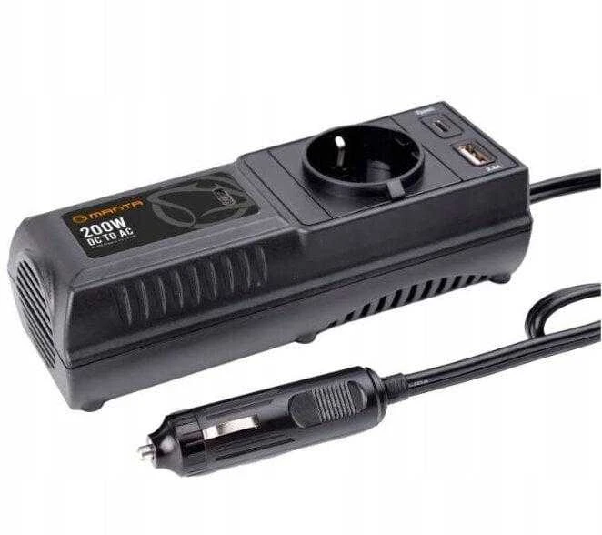 Įtampos keitiklis Manta MPI200C, 200 W