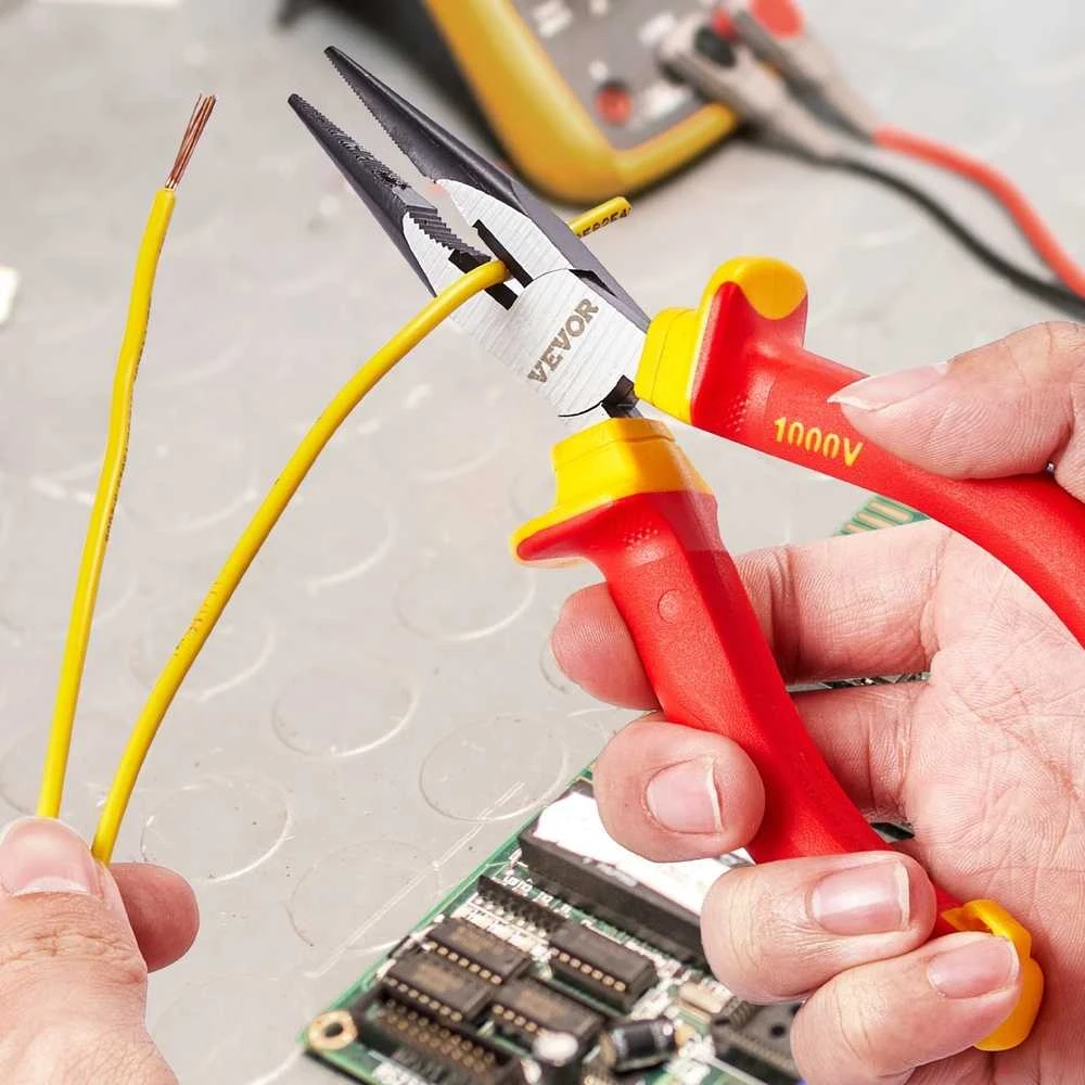 Izoliuotų atsuktuvų rinkinys elektrikams, 12 dalių įrankių rinkinys, magnetinių atsuktuvų rinkinys