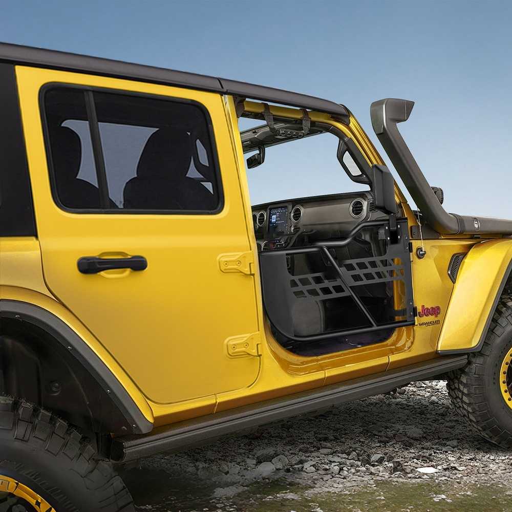 Jeep vamzdinės durys, 2 durų Wrangler JL vamzdinės durys, bekelės durys Jeep, sunkiosios Jeep durys, atviro oro Jeep priedai