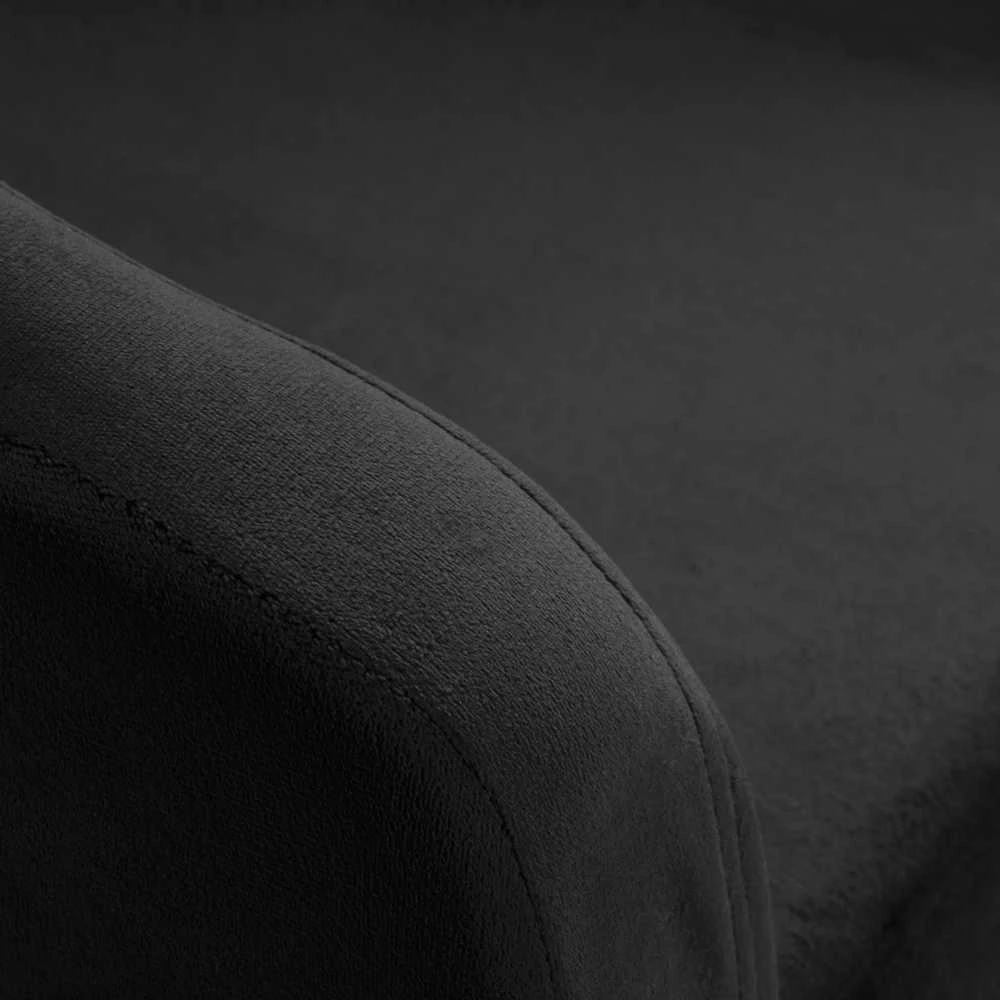 Juoda Aksominė Pasukama Kėdė, Reguliuojamas Aukštis, Apmušalų Biuro Kėdė, Moderni Akcentinė Kėdė, Juoda ir Aukso Rašomojo Stalo Kėdė