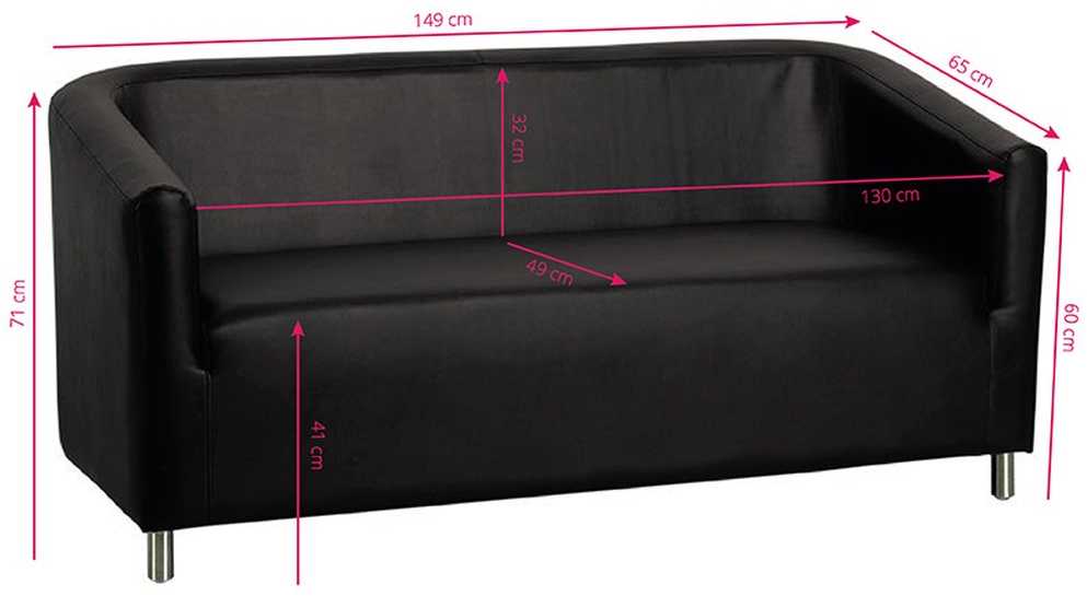 Juoda laukiamojo sofa, modernus priėmimo sėdėjimas, patvari dirbtinės odos sofa laukiamiesiems, 3 vietų priėmimo sofa