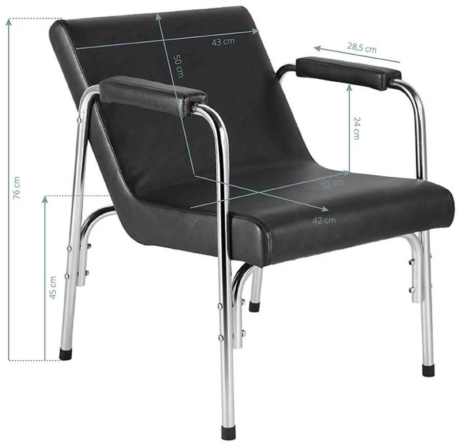 Activeshop Kėdė kirpyklos plautuvei Gabbiano GB1004A Juodas