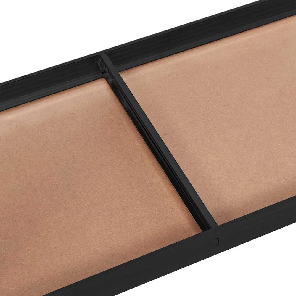 Juodas sandėliavimo stelažas 180x90x30 cm, 875 kg, lentynos, garažui, sandėliukui, dirbtuvėms