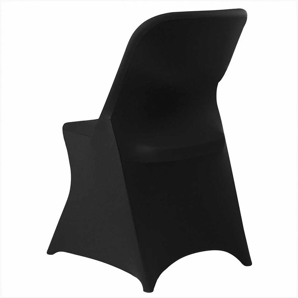 Juodi kėdžių užvalkalai, 30 vnt. poliesterio ir spandex tamprios įmautės vestuvėms ir banketams, tinka kėdėms iki 46x50x86 cm, elastingi kėdžių užvalkalai renginiams