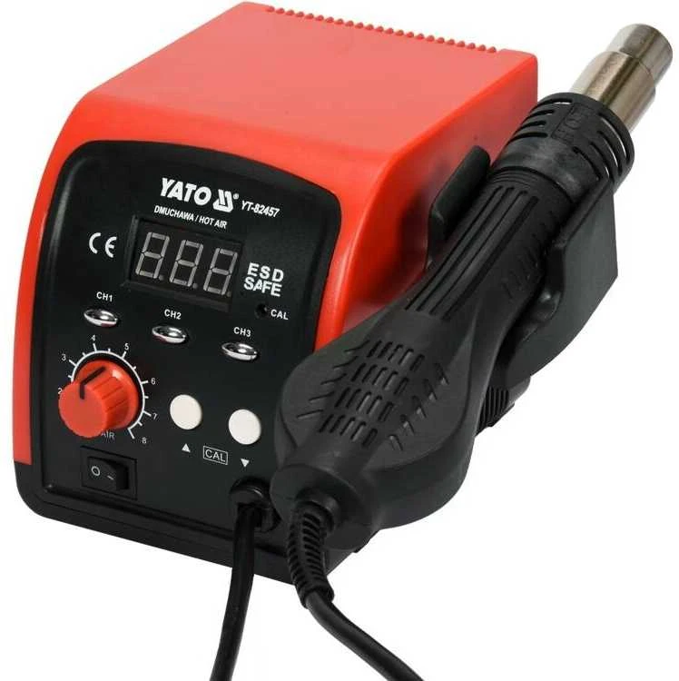 Karšto oro litavimo stotis su LED ekranu, temperatūros valdymu, elektronikos remontui, perdirbimo stotis, SMD perdirbimo stotis