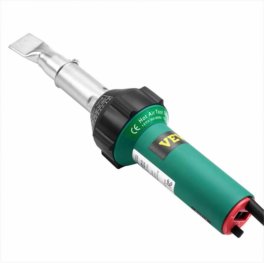 Karšto oro plastiko suvirinimo aparatas PVC TPO vinilo suvirinimui, 1600W fenas su 17 priedų, plastiko stogų dangos suvirinimo rinkinys, pramoninis lituoklis
