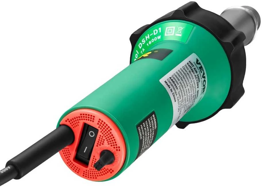 Karšto oro plastiko suvirinimo aparatas, 1600W PVC TPO vinilo pistoletas, su priedais, plastiko lituoklis, karšto oro fenas, PVC suvirintojas