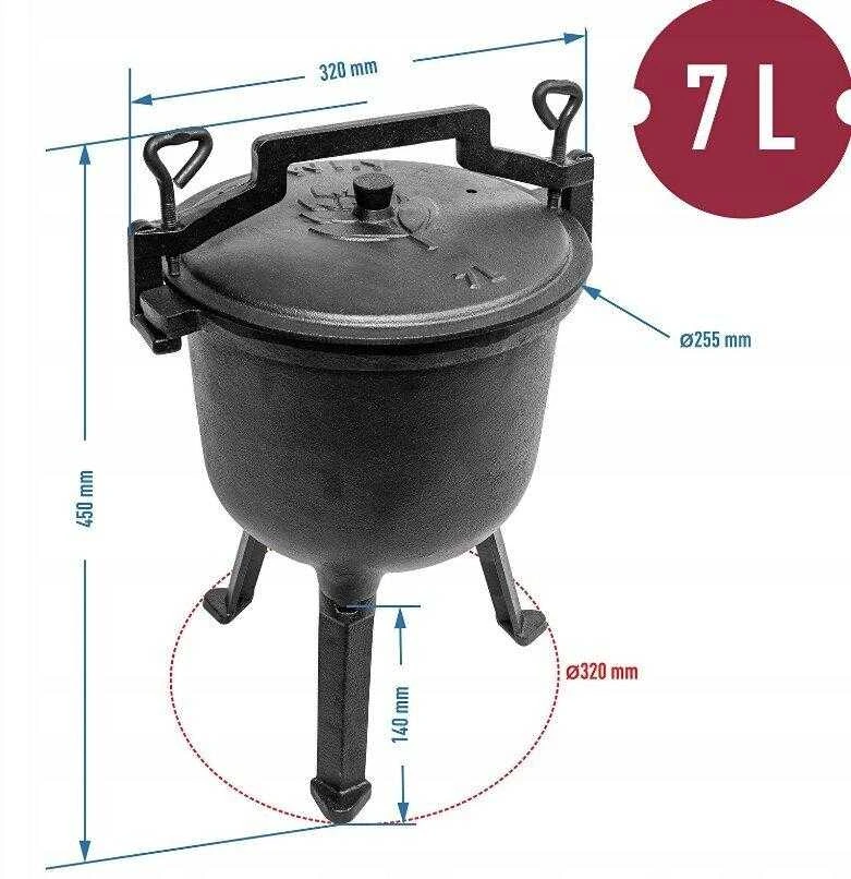 Katilas Browin, 25.5cm, juodas