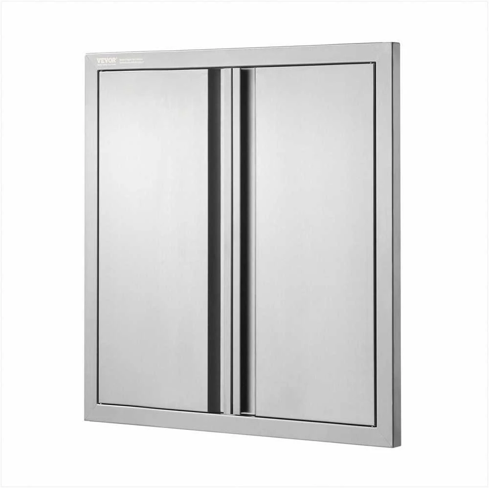 VEVOR Lauko virtuvės durys 610x610 mm, nerūdijančio plieno