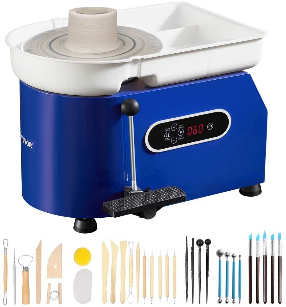 Keramikos ratas, Skulptūros įrankiai, 450W variklis, 8kg talpa