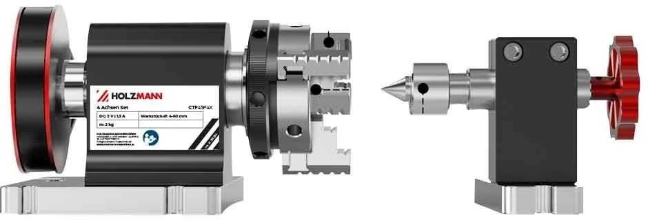 Keturių ašių sukamojo stalo rinkinys, skirtas CNC frezavimo staklėms, rotacinių dalių apdirbimas, centravimo aukštis 45 mm, CNC frezavimo priedai