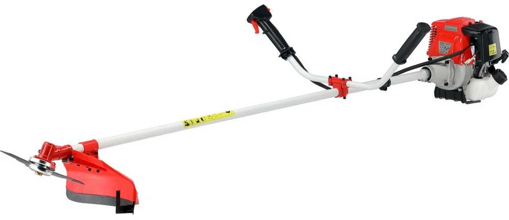 Keturtaktė krūmapjovė, sodo ir piktžolių kontrolei, galingas 31 cm³ variklis, su žoliapjovės valu ir ašmenimis, universali žoliapjovė