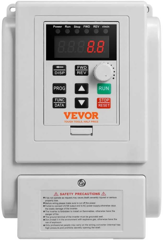Kintamo dažnio pavara 4KW, 18A, 5AG, 3 fazių variklio greičio valdiklis, VFD variklio valdymui, pramoninis dažnio keitiklis