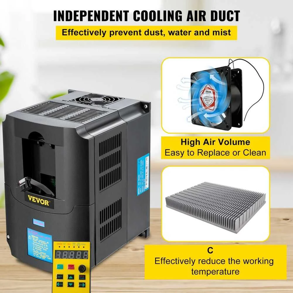 VEVOR Kintamo dažnio pavara, AC 220V įėjimas, 4kW