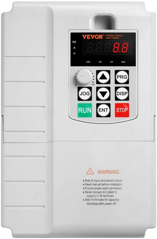 Kintamo dažnio pavara, 7.5KW 3 fazių variklio greičio valdiklis, 34A dažnio keitiklis