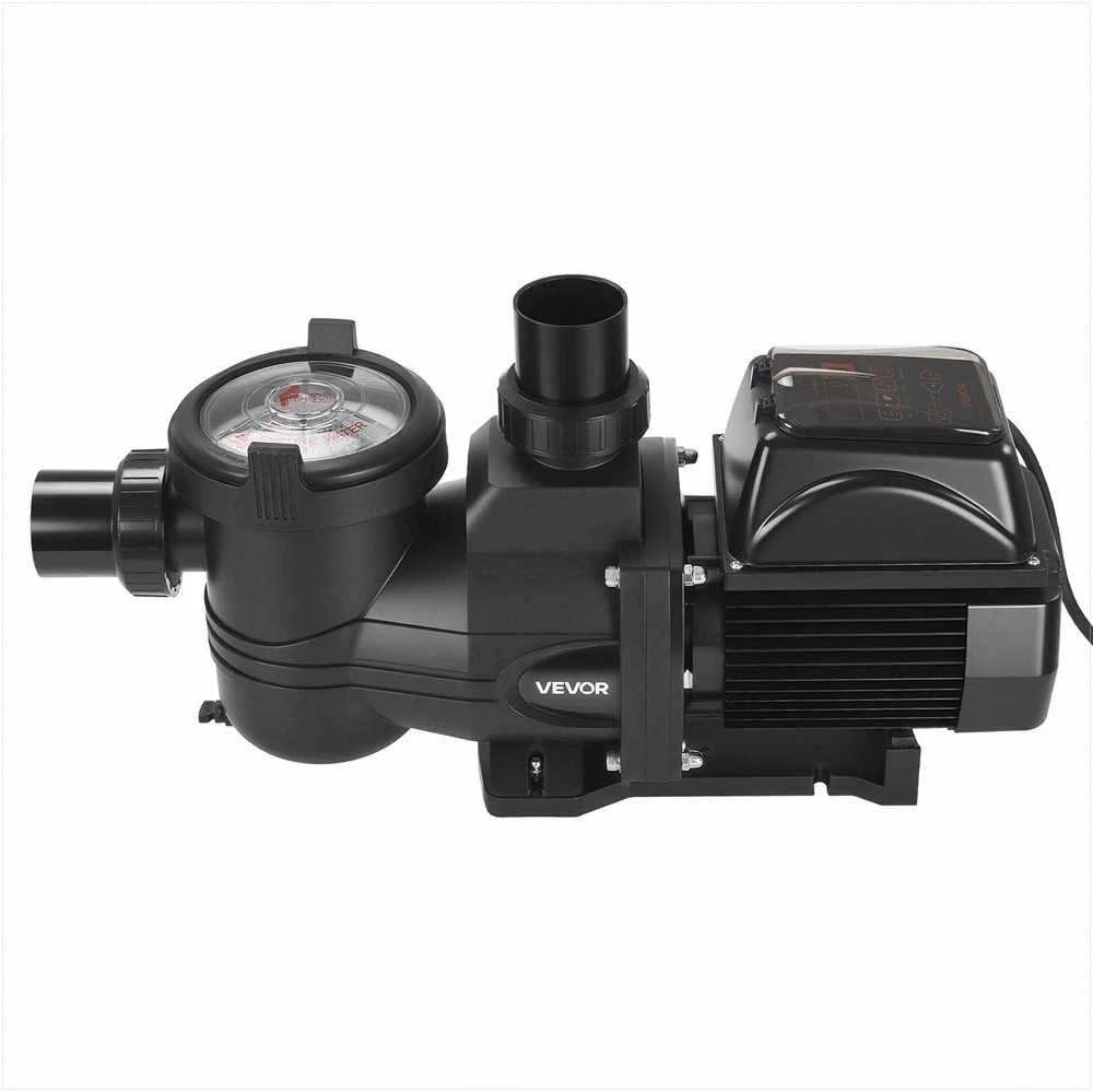 Kintamo greičio baseino siurblys su laikmačiu ir filtro krepšeliu, 1650W, 33000 L/H srautas, savaime užsipildantis filtravimo ir cirkuliacijos siurblys įkasamiems bei antžeminiams baseinams