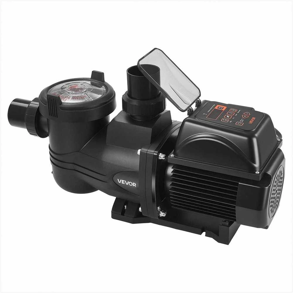 Kintamo greičio baseino siurblys su laikmačiu ir filtro krepšeliu, 1650W, 33000 L/H srautas, savaime užsipildantis filtravimo ir cirkuliacijos siurblys įkasamiems bei antžeminiams baseinams