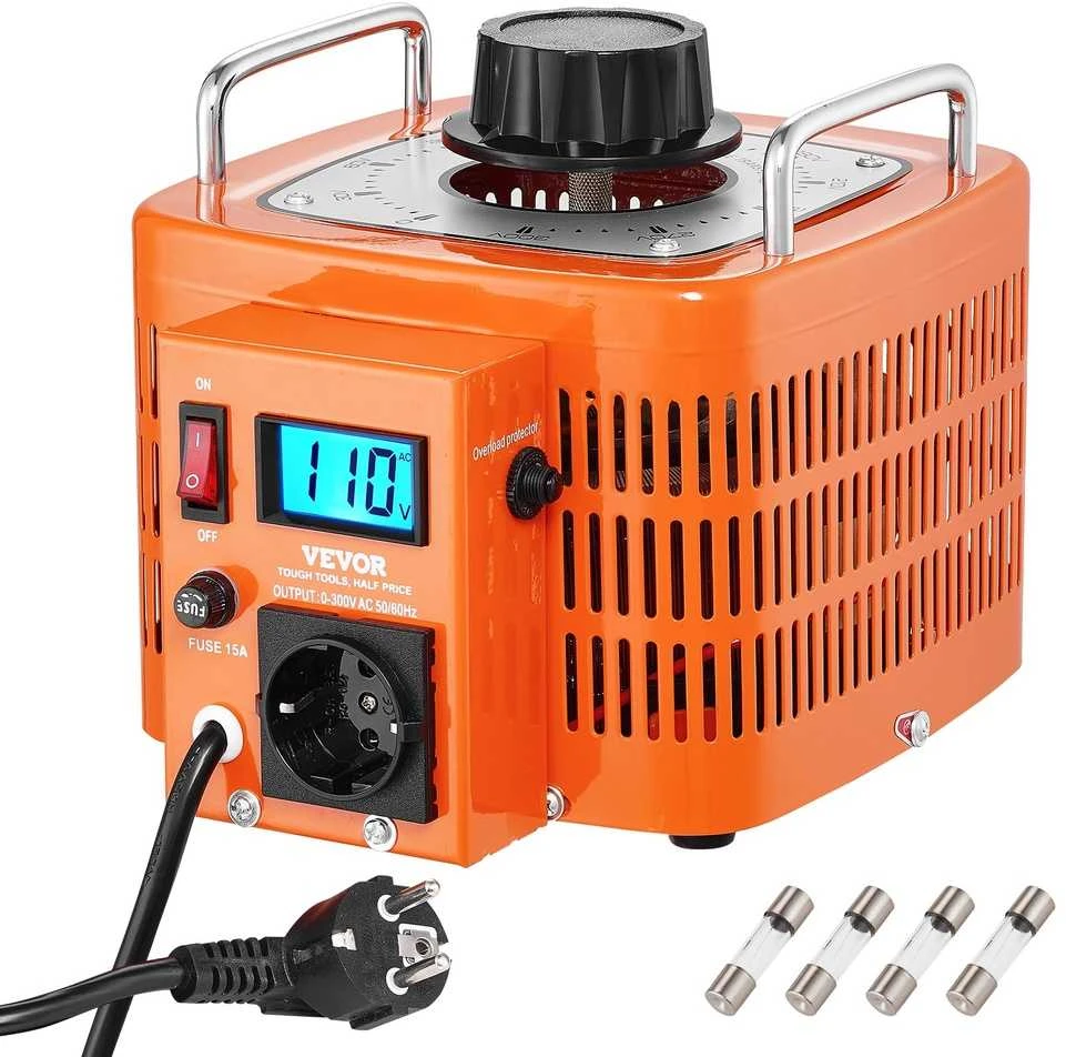 Kintamos įtampos transformatorius 3000VA, nuo 230V iki 0-300V, įtampos reguliatorius