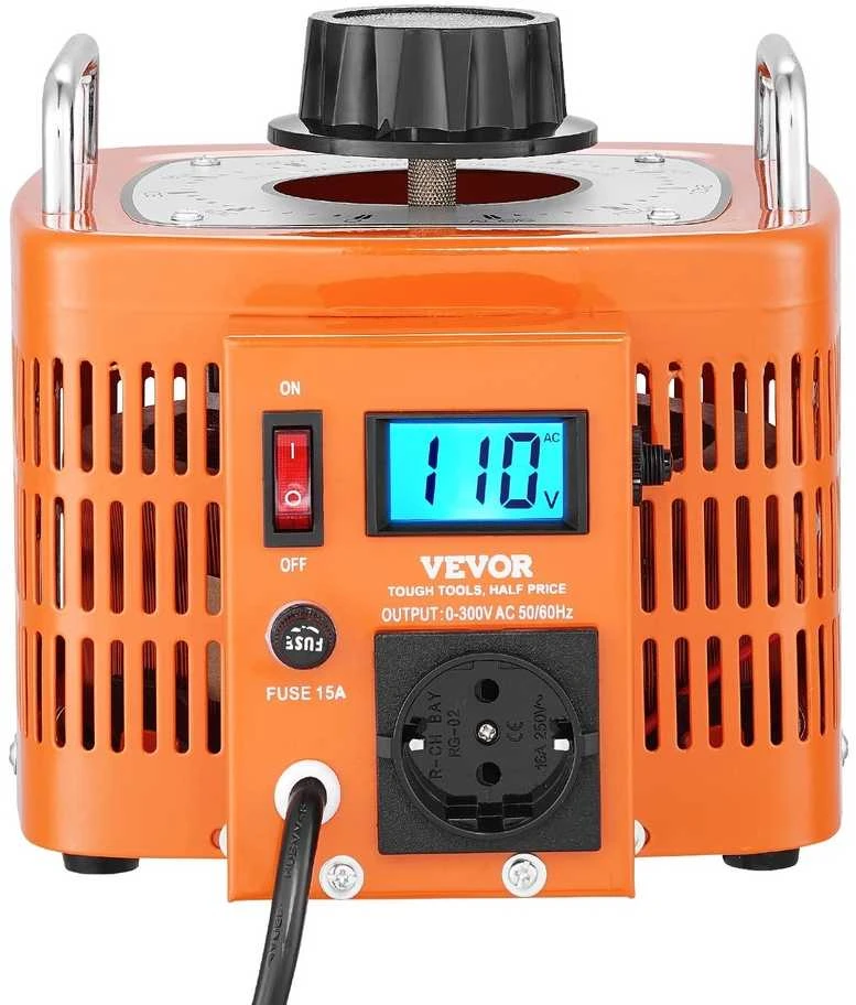 Kintamos įtampos transformatorius 3000VA, nuo 230V iki 0-300V, įtampos reguliatorius