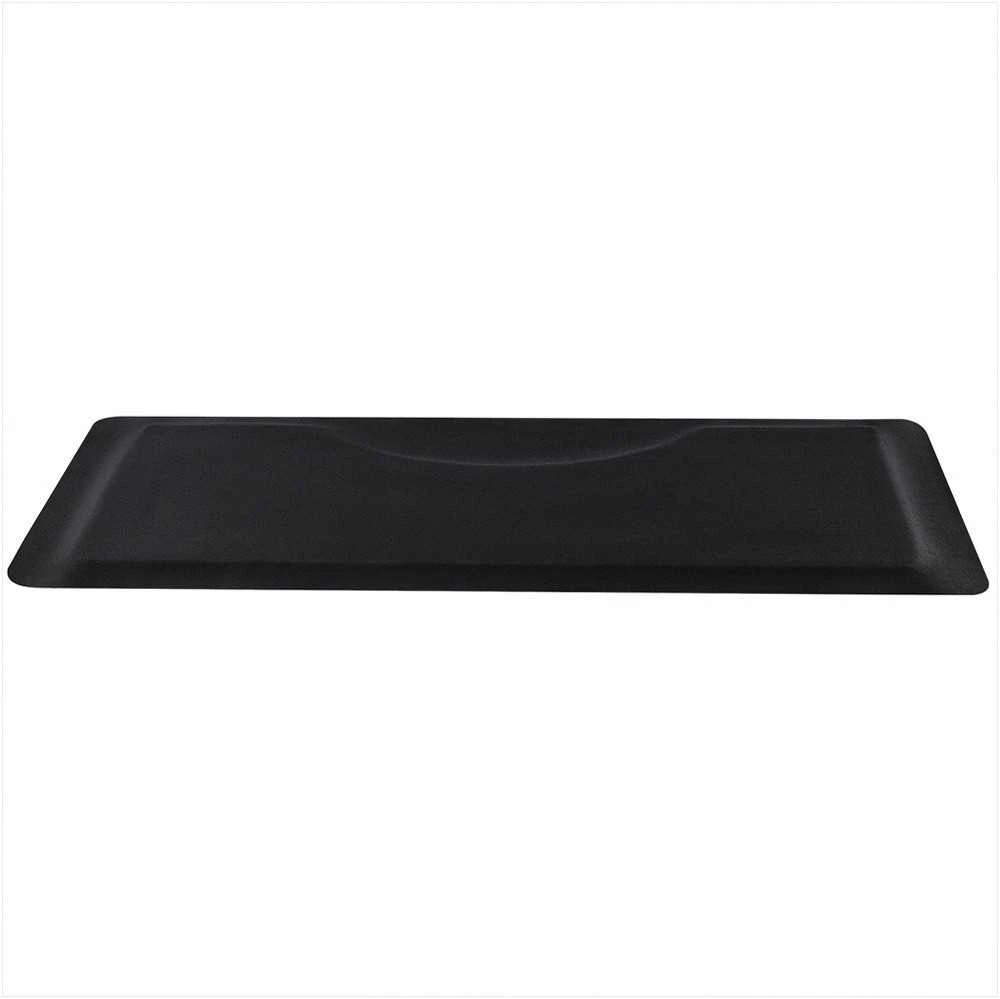 Kirpyklos kilimėlis plaukų stilistui, stačiakampis nuovargį mažinantis grindų kilimėlis su apvalia išpjova, 1525 x 910 mm, PVC ir NBR, saugūs kraštai, neslystantis dugnas, kėdės kilimėlis