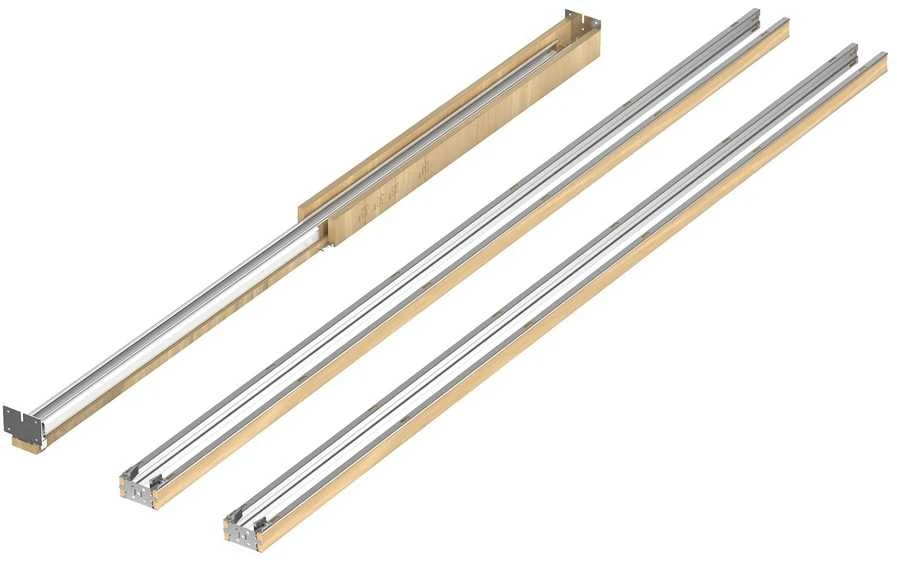 VEVOR Kišeninių durų rėmo komplektas 610-914mm pločio durims, 2032mm aukščio, švelnaus uždarymo stumdomų durų komplektas, erdvę taupantis durų rėmas