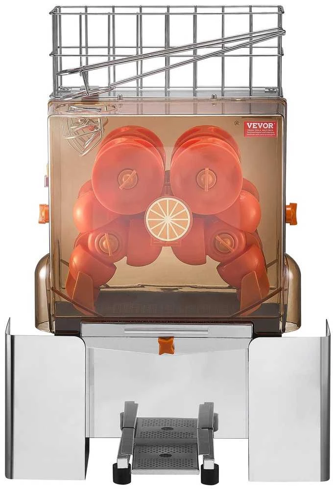 Komercinė apelsinų sulčiaspaudė, automatinė citrusinių vaisių sulčiaspaudė restoranams, 120 W elektrinė apelsinų sulčiaspaudė, didelio našumo sulčių ekstraktorius