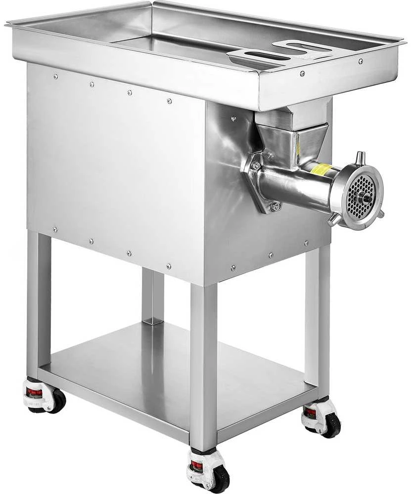 Komercinė elektrinė mėsmale 10 kg/min, 2200 W, nerūdijančio plieno, dešrų kimštuvas, galingas mėsmaltuvas, pramoninis