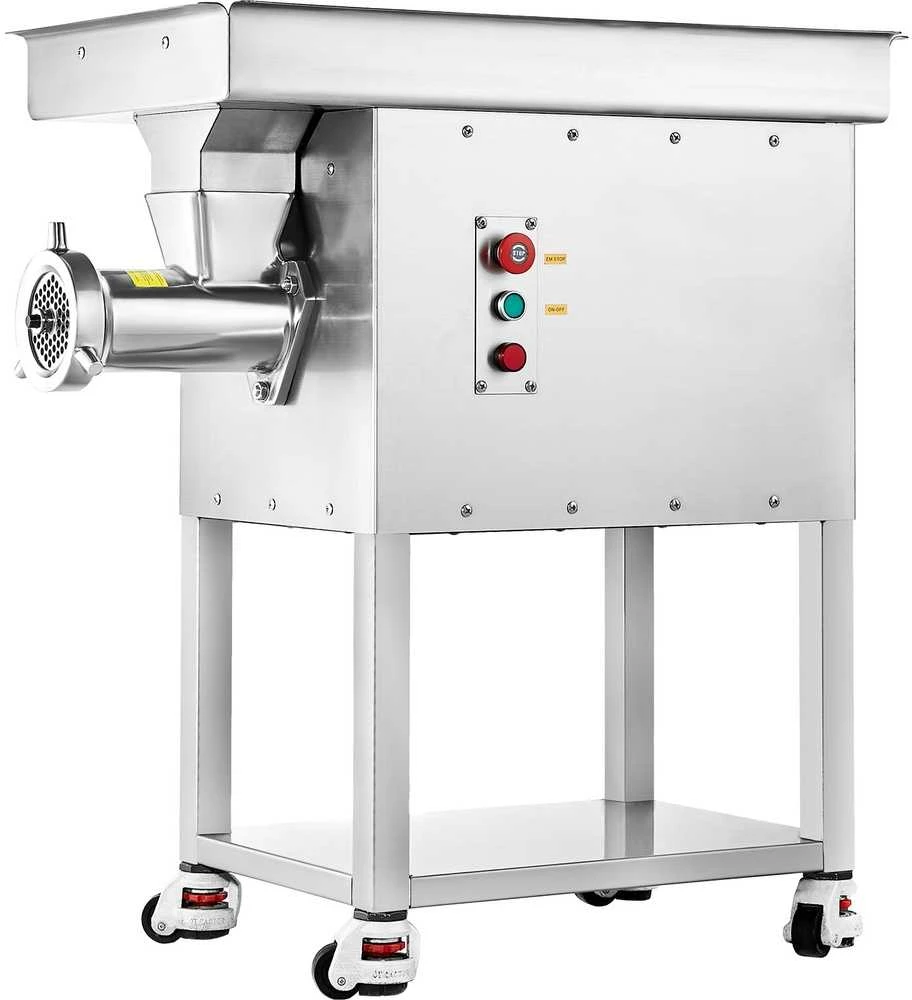 Komercinė elektrinė mėsmale 10 kg/min, 2200 W, nerūdijančio plieno, dešrų kimštuvas, galingas mėsmaltuvas, pramoninis
